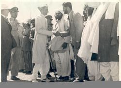 Jinnah meeting with Baluchistan's leaders.