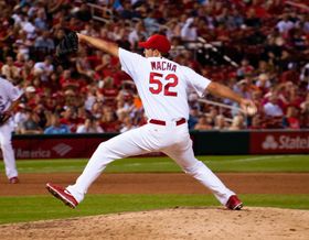 마이클 와카는 이번 포스트 시즌 5경기에서 처음으로 6이닝을 채우지 못하고 무너졌다. (사진은 2013년 8월 22일 촬영)