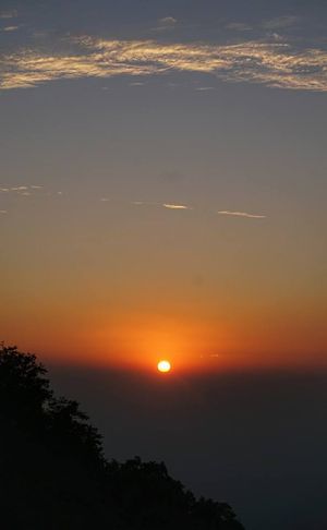 마운트 아부 일몰