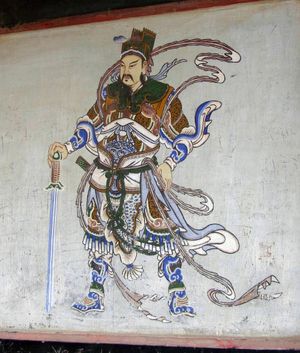 요새 문에서 나온 장군의 벽화