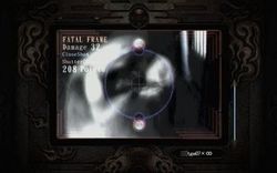 카메라 옵스큐라를 통해 본 유령, "페이탈 프레임" 샷에 맞은 모습