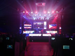 2019 동남아시아 게임의 철권 7 경기. e스포츠는 이 지역 게임의 메달 이벤트였다.