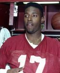 A picture of Charlie Ward wearing a football uniform.