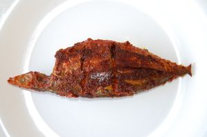 줄무늬고등어 튀김