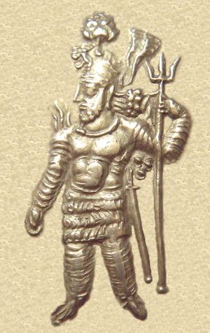 쿠샨 양식의 쿠샤노-사산 통치자 호르미즈드 1세 쿠샨샤(서기 277-286년경)의 초상화