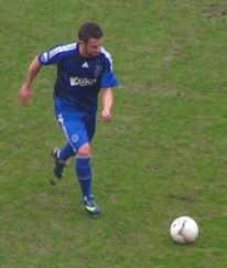 술레이마니가 아약스에서 프리킥을 하는 모습.