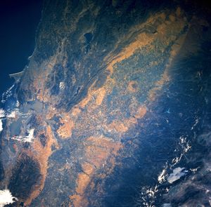 우주에서 본 센트럴 밸리