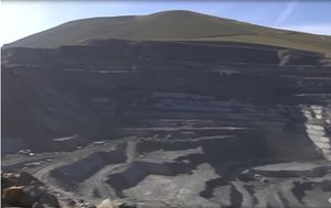 레온 지방의 노천 슬레이트 채석장