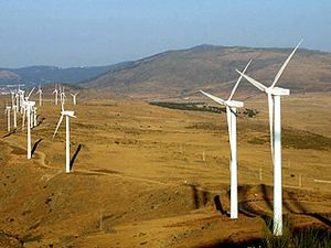아빌라 지방의 풍력 발전소