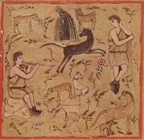 Georgics 3권, 양떼와 함께 있는 목자, 베르길리우스 (바티칸 도서관)