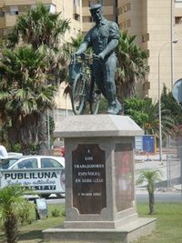 지브롤터의 스페인 노동자 기념비.