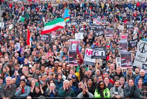 반전 시위, 트라팔가 광장, 2007년 2월