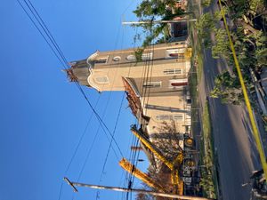 토네이도로 피해를 입은 후 로마의 퍼스트 프레즈비테리안 교회