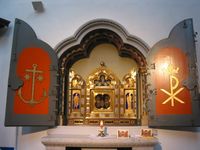 교황 자카리아스의 신발에 꿰매진 그리스도의 샌들