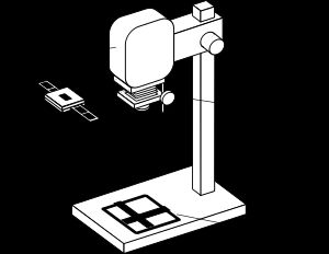표준적인 사진 확대기의 개략도