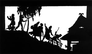 빌헬름 그로스(Wilhelm Gross)의 전통적인 종이 오리기 삽화