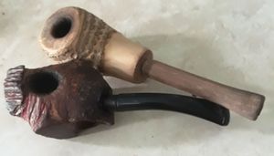 대나무 싹으로 만든 파이프(수제)