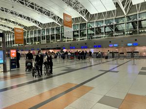 터미널 A의 체크인 카운터