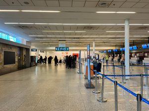 터미널 C의 체크인 카운터