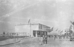 개항일(1936년 11월 30일)의 수상 비행기 터미널