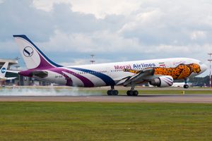 미라즈 항공 에어버스 A300-600 기종, 아시아치타 도색, 모스크바 브누코보 국제공항