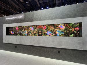 삼성의 투명 마이크로LED (2024년 CES에서 데뷔)