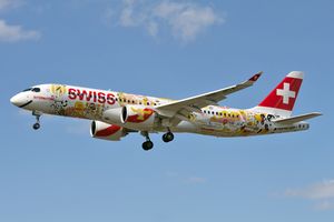 스위스 글로벌 항공 에어버스 A220-300 특별 도색