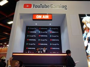 2019년 구글 이벤트의 유튜브 게이밍 부스