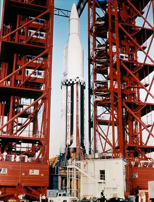 LC-34 발사대에 설치된 SA-2