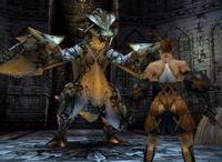 애슐리 라이엇은 오프닝 시퀀스 동안 와이번과 대결한다.