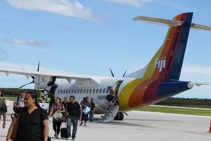 화물기로 사용되는 ATR 42 (피지 링크)