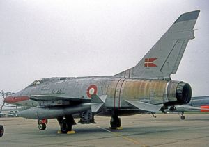 1965년 운용중인 덴마크 공군 F-100D 슈퍼 세이버