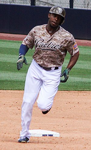 2015년 샌디에이고 파드리스에서 뛰는 업턴