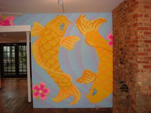 포스트잇으로 만든 모자이크