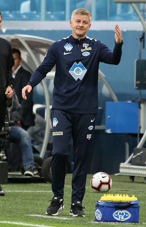 2018년 몰데 감독 시절의 솔셰르