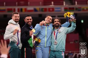 2020년 하계 올림픽 가라테 75kg 시상식