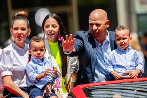 코라와 가족들이 2019 MLB 올스타전 전에 찍은 사진