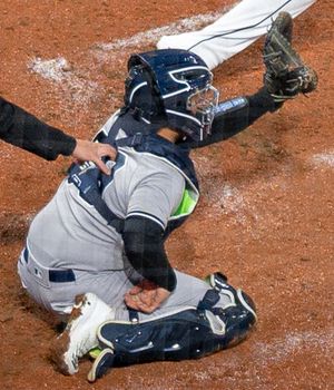 2022년 뉴욕 양키스에서 포수를 보고 있는 트레비노