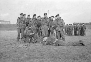 1945년 영국에서 훈련 중인 벨기에 코만도