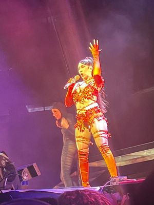 2022년 타일러 더 크리에이터의 오프닝 공연으로 매디슨 스퀘어 가든에서 공연하는 칼리 우치스