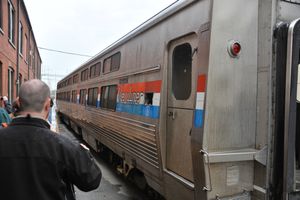 2012년 윌밍턴, DE 작업장에서의 프로토타입 침대차 중 하나. Phase III 도색.