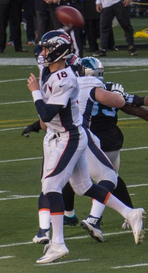 슈퍼볼 50에서 캐롤라이나 팬서스를 상대로 한 매닝