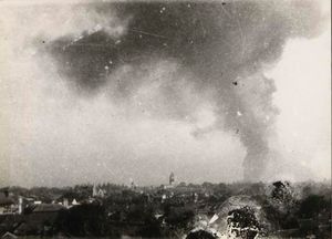 반둥 해상 화재(Bandung Sea of Fire) 당시 반둥 남부, 1946년 3월 23일