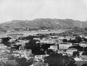 1908년경 구랑위 국제 조계지의 모습