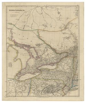 어퍼캐나다 지도(J. Arrowsmith, 1837)
