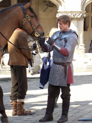 2010년 4월, 멀린 촬영장의 제임스