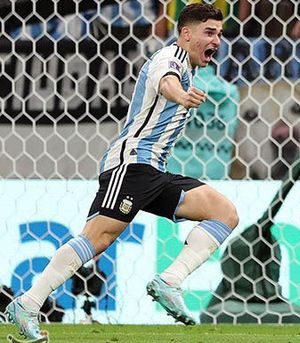 2022년 FIFA 월드컵에서 아르헨티나 대표팀의 알바레스