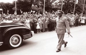 이브라힘 아부드가 유고슬라비아를 방문했을 때, 1960년 7월