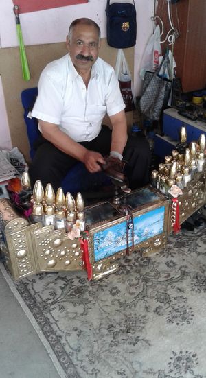 터키 이스탄불의 구두닦이