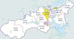 주장 시 행정구역